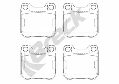 Комплект тормозных колодок, дисковый тормоз BRECK купить